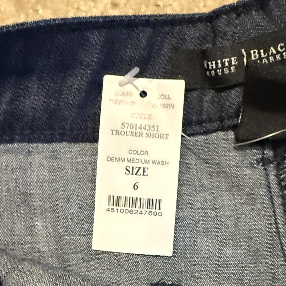 White House Black Market Dark Blue Cargo Shorts - Picture 4 of 6